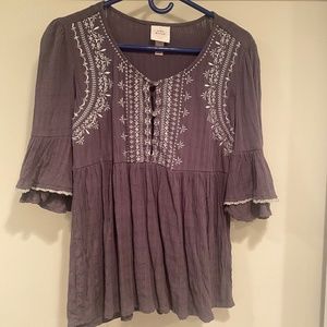 Purple Floral Spring/Summer Blouse